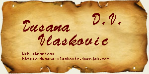 Dušana Vlašković vizit kartica